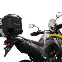TOP CASE - BAULETTO GPR TECH COMPATABILE CON Voge 300Rally 2022/2024 e5 GPR TECH BAULETTO TOP CASE ALPI-TECH 26 LT, COLORE NERO CON PIASTRA SPECIFICA 