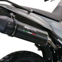 Exhaust compatible with Voge 300Rally 2022-2024, Furore Evo4 Poppy, Homologated legal slip-on exhaust including removable db killer, link pipe and catalyst 