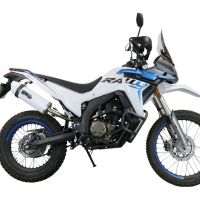 Scarico compatibile con Voge 300Rally 2022-2024, Albus Evo4, Terminale di scarico omologato, fornito con db killer estraibile, catalizzatore e raccordo specifico