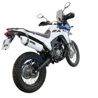 Scarico compatibile con Voge 300Rally 2022-2024, Albus Evo4, Terminale di scarico omologato, fornito con db killer estraibile, catalizzatore e raccordo specifico