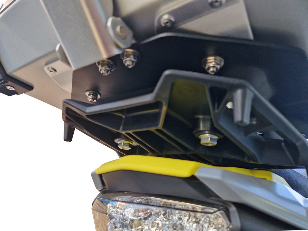 GPR TECH COMPATABILE CON Suzuki V-Strom 1050 Xt/De 2020/2024 e5 GPR TECH PIASTRA SPECIFICA IN TITANIO TOP CASE-ALPITECH 35/55 LT 