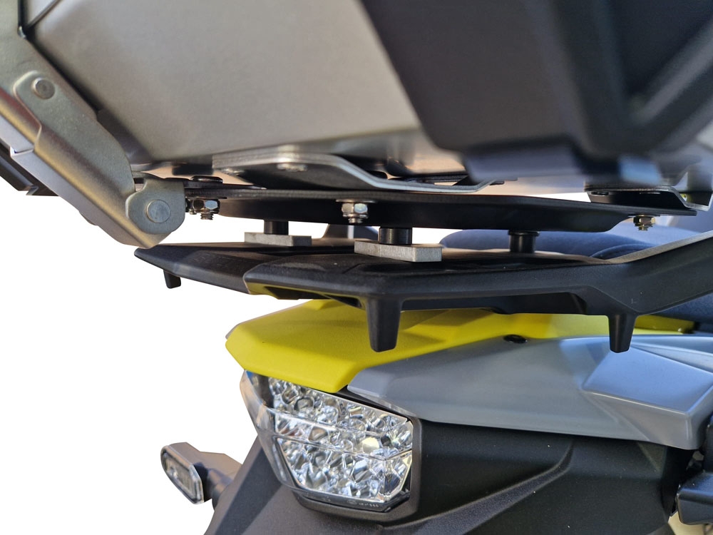 GPR TECH COMPATABILE CON Suzuki V-Strom 1050 Xt/De 2020/2024 e5 GPR TECH PIASTRA SPECIFICA IN TITANIO TOP CASE-ALPITECH 35/55 LT 
