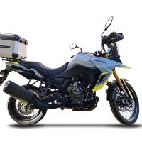 TOP CASE - BAULETTO GPR TECH COMPATABILE CON Suzuki V-Strom 1050 Xt/De 2020/2024 e5 GPR TECH BAULETTO TOP CASE ALPI-TECH 45 LT. COLORE ARGENTO CON PIASTRA SPECIFICA 