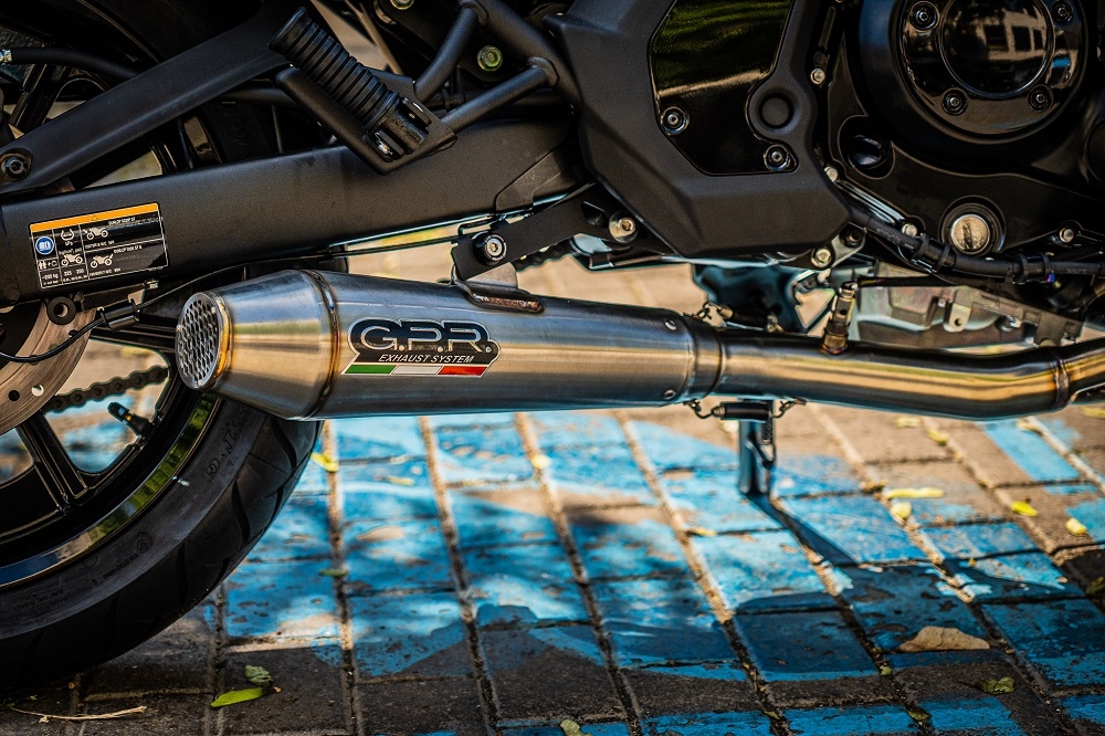 Exhaust system compatible with Ural Gear Up 2017-2019, Ultracone, Homologated legal full system exhaust, including removable db killer and catalyst 