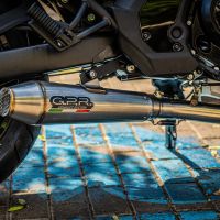 Scarico compatibile con Kawasaki Versys 650 2021-2022, Ultracone, Scarico completo omologato,fornito con db killer estraibile,catalizzatore e collettore