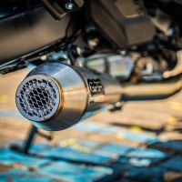Exhaust system compatible with Kawasaki Vulcan 650 S 2015-2023, Ultracone, Homologated legal full system exhaust, including removable db killer and catalyst 