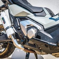 Scarico compatibile con Honda X-Adv 750 2016-2020, Albus Evo4, Scarico omologato, silenziatore con db killer estraibile e raccordo specifico