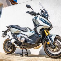 Scarico compatibile con Honda X-Adv 750 2016-2020, Albus Evo4, Scarico omologato, silenziatore con db killer estraibile e raccordo specifico