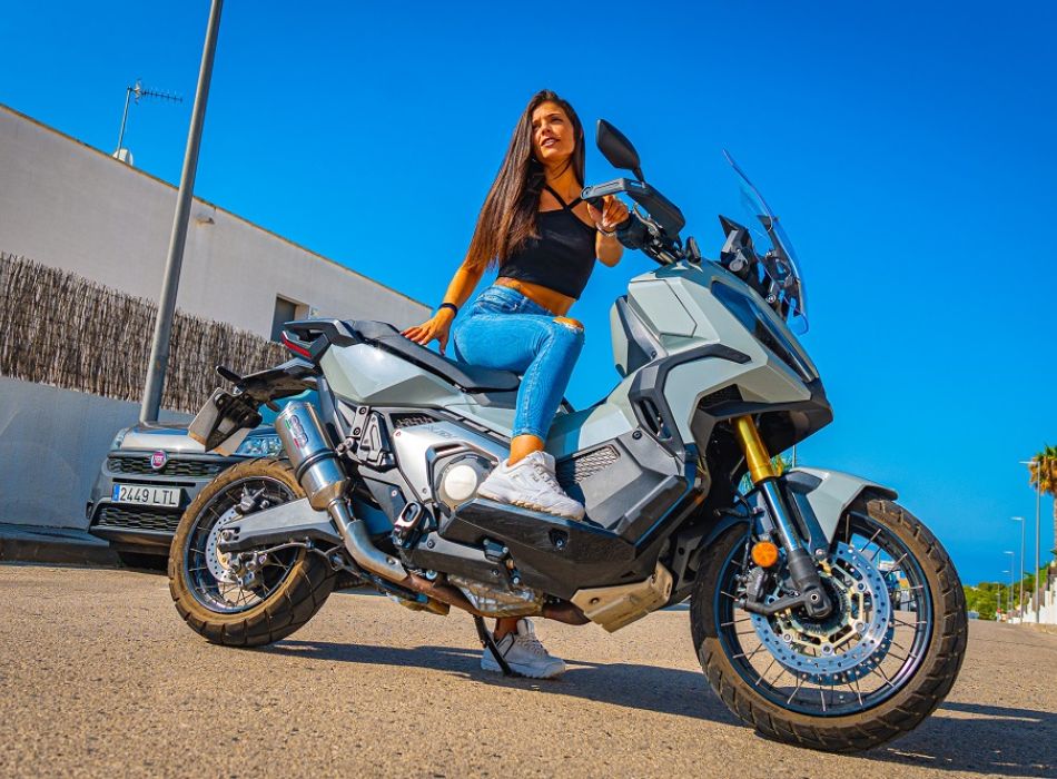 Exhaust compatible with Honda X-Adv 750 2016-2020, Satinox 