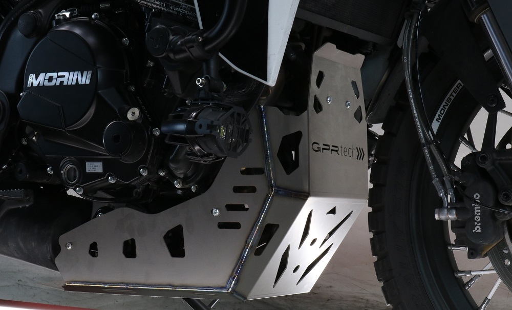 Titanium Skid plate GPR TECH compatible with  Moto Morini X-CAPE 650 2021/2024 e5