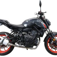 Scarico compatibile con Yamaha Mt-07 2021-2024, Albus Evo4, Scarico completo omologato,fornito con db killer estraibile,catalizzatore e collettore