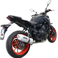 Scarico compatibile con Yamaha Mt-07 2021-2024, Albus Evo4, Scarico completo omologato,fornito con db killer estraibile,catalizzatore e collettore