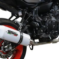 Scarico compatibile con Yamaha Mt-07 2021-2024, Albus Evo4, Scarico completo omologato,fornito con db killer estraibile,catalizzatore e collettore