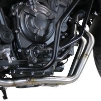 Scarico compatibile con Yamaha Xsr 700 2021-2024, GP Evo4 Poppy, Scarico completo omologato,fornito con db killer estraibile,catalizzatore e collettore