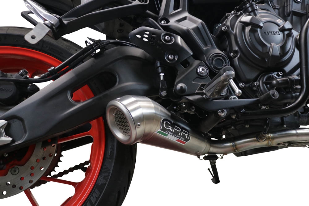 Scarico compatibile con Yamaha R7 2021-2025, Powercone Evo, Scarico completo omologato,fornito con db killer estraibile,catalizzatore e collettore