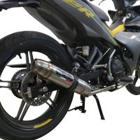 Scarico compatibile con Yamaha Sniper 150 2021-2022, Deeptone Inox, Scarico completo racing, fornito con db killer estraibile e collettore, non conforme per uso stradale