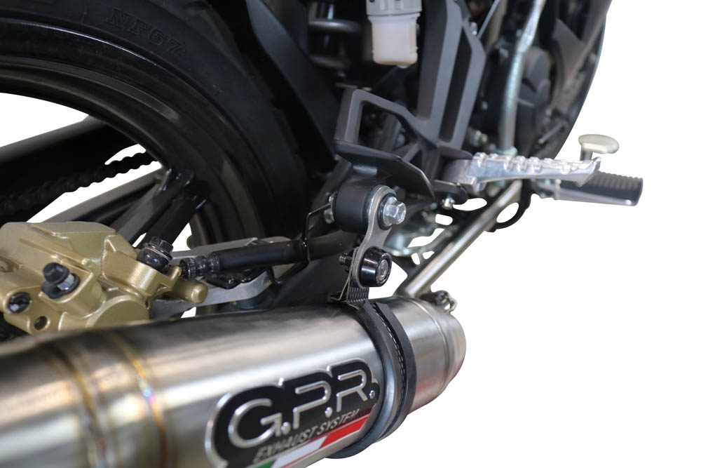 Scarico compatibile con Yamaha Sniper 150 2021-2022, Deeptone Inox, Scarico completo racing, fornito con db killer estraibile e collettore, non conforme per uso stradale