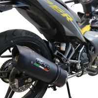 Exhaust system compatible with Yamaha Sniper 150 2021-2022, Furore Nero, Racing full system exhaust, including removable db killer 