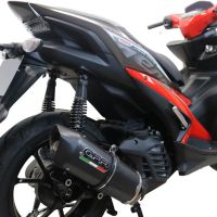 Scarico compatibile con Yamaha Aerox 155 2021-2022, Furore Nero, Scarico completo racing, fornito con db killer estraibile e collettore, non conforme per uso stradale