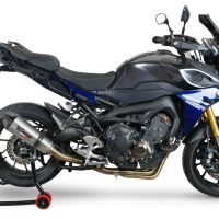 Exhaust compatible with Yamaha Mt-09 Tracer 900 2015-2020, Gpe Ann. titanium, Racing full system exhaust, including removable db killer 
