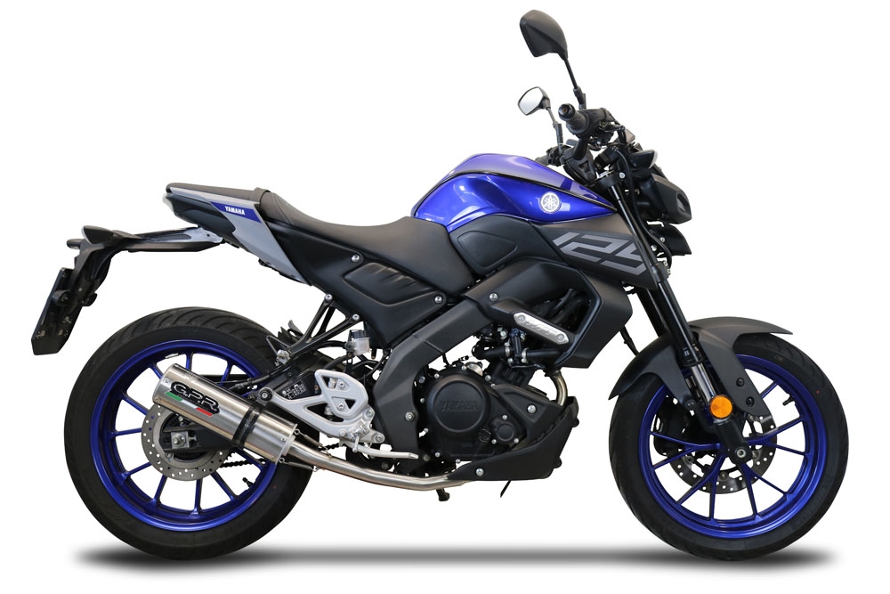 Scarico compatibile con Yamaha Mt 125 2020-2020, M3 Inox , Scarico completo omologato,fornito con db killer estraibile,catalizzatore e collettore
