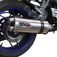 Exhaust compatible with Yamaha Tracer 9 2021-2024, Dual Inox, Homologated legal full system exhaust, including removable db killer and catalyst 