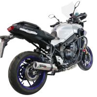 Exhaust compatible with Yamaha Tracer 9 2021-2024, M3 Inox , Homologated legal full system exhaust, including removable db killer and catalyst 