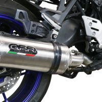 Scarico compatibile con Yamaha Tracer 9 2021-2024, Satinox , Scarico completo omologato,fornito con db killer estraibile,catalizzatore e collettore