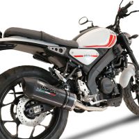 Exhaust compatible with Yamaha XSR 125 2021-2025, Furore Evo4 Poppy, Homologated legal full system exhaust, including removable db killer and catalyst 