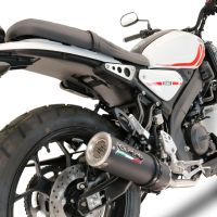 Scarico compatibile con Yamaha XSR 125 2021-2025, M3 Black Titanium, Scarico completo omologato,fornito con db killer estraibile,catalizzatore e collettore