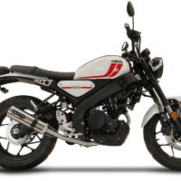Scarico compatibile con Yamaha XSR 125 2021-2025, M3 Inox , Scarico completo omologato,fornito con db killer estraibile,catalizzatore e collettore