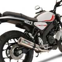 Scarico compatibile con Yamaha XSR 125 2021-2025, M3 Inox , Scarico completo omologato,fornito con db killer estraibile,catalizzatore e collettore