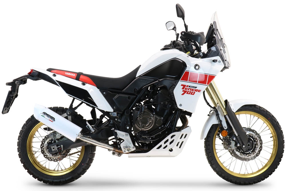 Scarico compatibile con Yamaha Tenere 700 2021-2024, Albus Evo4, Scarico omologato, silenziatore con db killer estraibile e raccordo specifico