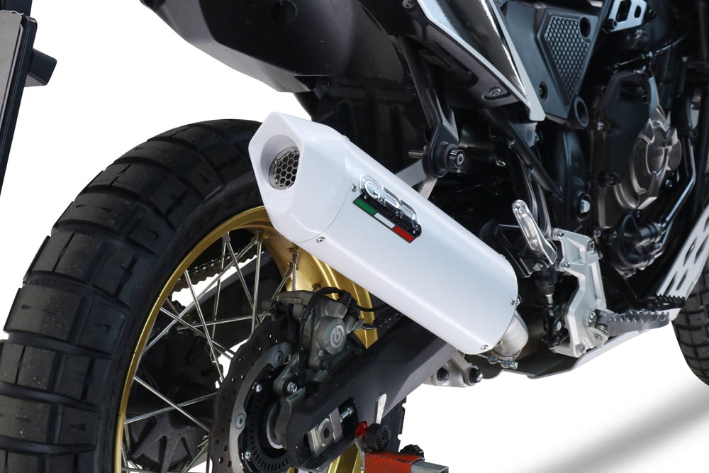 Scarico compatibile con Yamaha Tenere 700 2021-2024, Albus Evo4, Scarico omologato, silenziatore con db killer estraibile e raccordo specifico