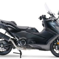 Scarico compatibile con Yamaha T-Max 560 2022-2024, Furore Evo4 Nero, Scarico completo omologato,fornito con db killer estraibile,catalizzatore e collettore
