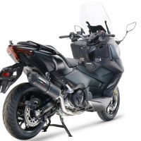 Scarico compatibile con Yamaha T-Max 560 2022-2024, Furore Evo4 Nero, Scarico completo omologato,fornito con db killer estraibile,catalizzatore e collettore