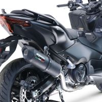 Scarico compatibile con Yamaha T-Max 560 2022-2024, Furore Evo4 Nero, Scarico completo omologato,fornito con db killer estraibile,catalizzatore e collettore