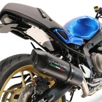 Scarico compatibile con Yamaha XSR900 2022-2024, Furore Evo4 Nero, Scarico completo omologato,fornito con db killer estraibile,catalizzatore e collettore