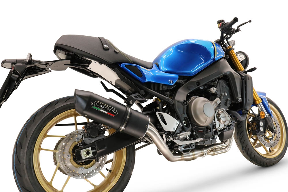 Scarico compatibile con Yamaha XSR900 2022-2024, Furore Evo4 Nero, Scarico completo omologato,fornito con db killer estraibile,catalizzatore e collettore