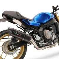 Scarico compatibile con Yamaha XSR900 2022-2024, Furore Evo4 Nero, Scarico completo omologato,fornito con db killer estraibile,catalizzatore e collettore