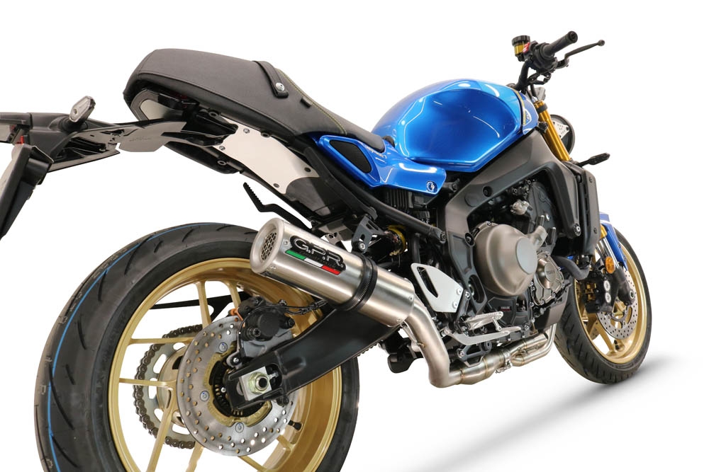 Exhaust compatible with Yamaha XSR900 2022-2024, M3 Inox , full system exhaust legal for UK and non-EU countries including removable db killer 