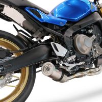 Scarico compatibile con Yamaha XSR900 2016-2021, M3 Inox , Scarico completo racing, fornito con db killer estraibile e collettore, non legale per uso stradale