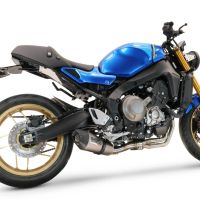 Scarico compatibile con Yamaha XSR900 2022-2024, Gpe Ann. titanium, Scarico completo racing, fornito con db killer estraibile e collettore, non conforme per uso stradale