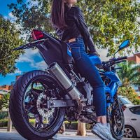 Exhaust compatible with Kawasaki Z 125 2021-2024, M3 Inox , Racing slip-on exhaust including link pipe 