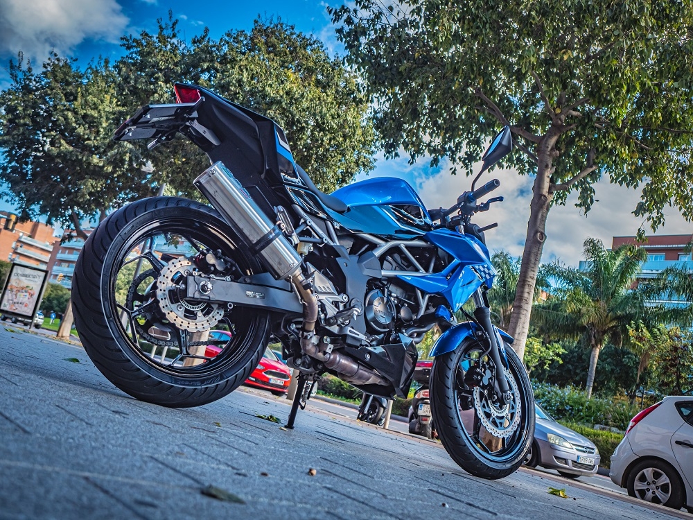 Exhaust compatible with Kawasaki Z 125 2021-2024, M3 Inox , Racing slip-on exhaust including link pipe 