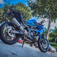 Exhaust compatible with Kawasaki Z 125 2021-2024, M3 Inox , Racing slip-on exhaust including link pipe 
