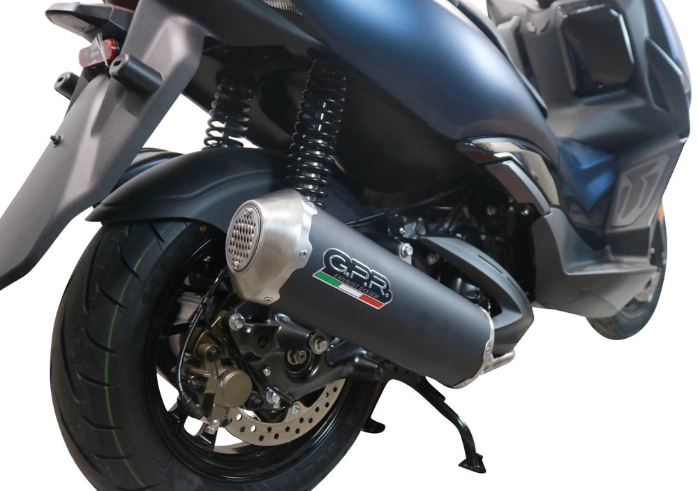 Scarico compatibile con Zontes M 310 2021-2024, Evo4 Road Inox, Scarico completo omologato,fornito con db killer estraibile,catalizzatore e collettore