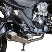 Scarico compatibile con Zontes 350 T2 ADV 2022-2024, Powercone Evo, Scarico completo racing, fornito con db killer estraibile e collettore, non legale per uso stradale