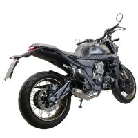 Scarico compatibile con Zontes 350 GK 2022-2024, Ultracone, Scarico completo racing, fornito con db killer estraibile e collettore, non legale per uso stradale