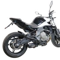 Scarico compatibile con Cf Moto 650 Nk 2021-2024, Furore Nero, Terminale di scarico Racing, con raccordo specifico e db killer estraibile